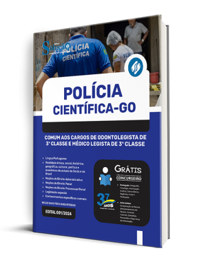 Apostila Polícia Científica - GO 2024 - Comum aos Cargos de Odontolegista de 3ª Classe e Médico Legista de 3ª Classe - Imagem 2