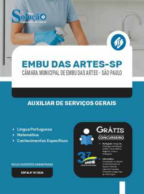 Apostila Câmara de Embu das Artes - SP 2024 - Auxiliar de Serviços Gerais - Imagem 3