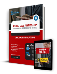 Capa Apostila Câmara de Embu das Artes - SP 2024 - Oficial Legislativo