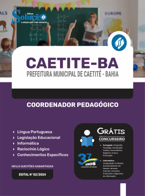 Apostila Prefeitura de Caetité - BA em PDF 2024 - Coordenador Pedagógico - Imagem 1