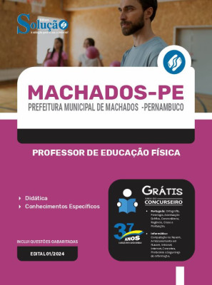 Apostila Prefeitura de Machados - PE em PDF  - Professor de Educação Física - Imagem 1