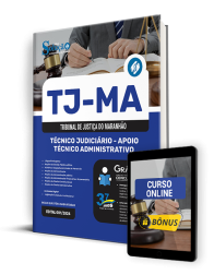 Capa Apostila TJ-MA 2024 - Técnico Judiciário - Apoio Técnico Administrativo