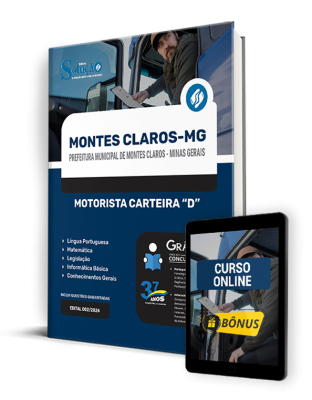 Apostila Prefeitura de Montes Claros - MG 2024 - Motorista Carteira “D” - Imagem 1