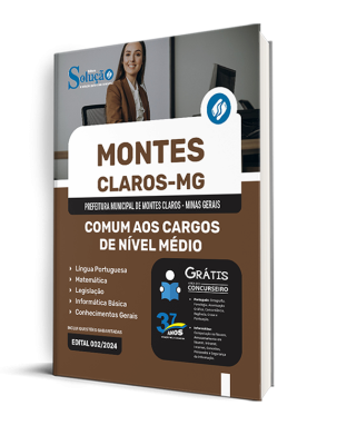 Apostila Prefeitura de Montes Claros - MG 2024 - Comum Nível Médio - Imagem 2