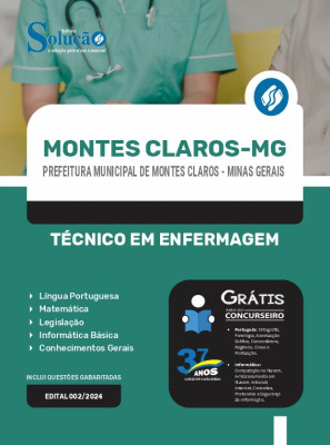 Apostila Prefeitura de Montes Claros - MG 2024 - Técnico em Enfermagem - Imagem 3