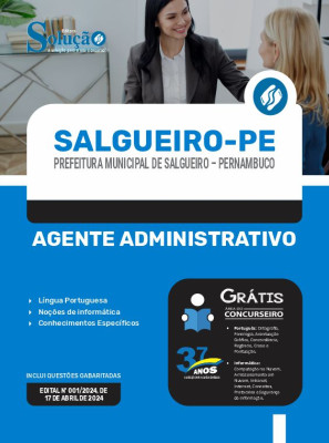 Apostila Prefeitura de Salgueiro - PE 2024 - Agente Administrativo - Imagem 3