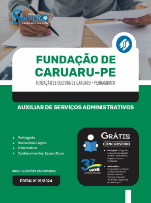 Apostila Fundação de Cultura de Caruaru - PE 2024 - Auxiliar de Serviços Administrativos - Imagem 3