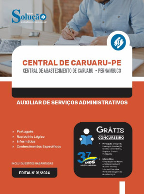 Apostila Central de Abastecimento de Caruaru - PE  - Auxiliar de Serviços Administrativos - Imagem 3