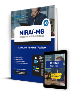 Apostila Prefeitura de Miraí - MG 2024 - Auxiliar Administrativo - Imagem 1