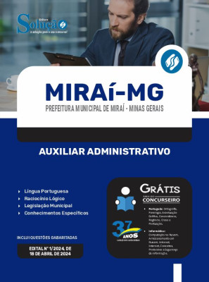 Apostila Prefeitura de Miraí - MG 2024 - Auxiliar Administrativo - Imagem 3