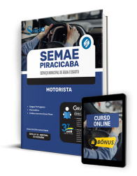 Capa Apostila SEMAE Piracicaba - SP 2024 - Motorista