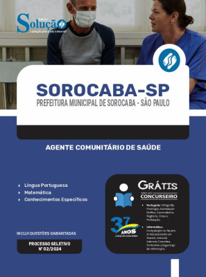 Apostila Prefeitura de Sorocaba - SP em PDF 2024 - Agente Comunitário de Saúde - Imagem 1