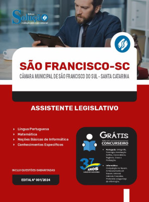 Apostila Câmara de São Francisco do Sul - SC  - Assistente Legislativo - Imagem 3