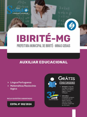 Apostila Prefeitura de Ibirité - MG 2024 - Auxiliar Educacional - Imagem 3