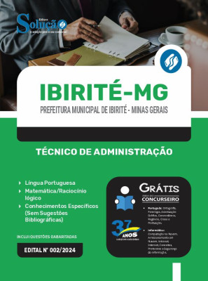 Apostila Prefeitura de Ibirité - MG 2024 - Técnico de Administração - Imagem 3