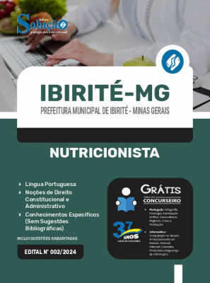 Apostila Prefeitura de Ibirité - MG 2024 - Nutricionista - Imagem 3