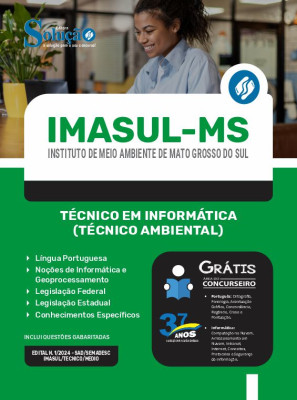 Apostila IMASUL-MS 2024 - Técnico em Informática (Técnico Ambiental) - Imagem 3