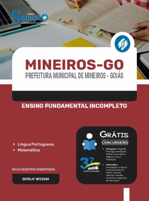 Apostila Prefeitura de Mineiros - GO 2024 - Ensino Fundamental Incompleto - Imagem 3