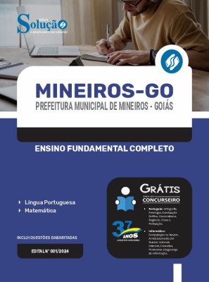 Apostila Prefeitura de Mineiros - GO 2024 - Ensino Fundamental Completo - Imagem 3