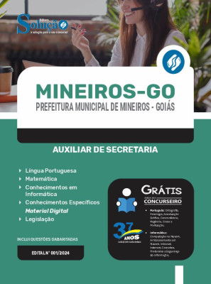 Apostila Prefeitura de Mineiros - GO  - Auxiliar de Secretaria - Imagem 3