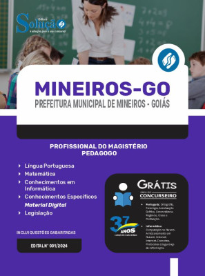 Apostila Prefeitura de Mineiros - GO 2024 - Profissional do Magistério - Pedagogo - Imagem 3