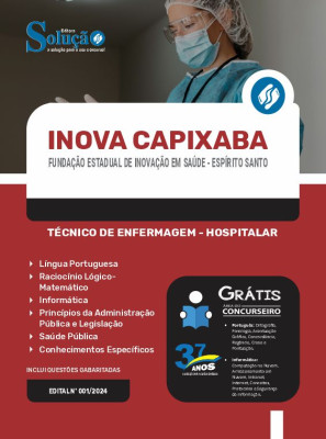 Apostila Fundação INOVA Capixaba - ES 2024 - Técnico de Enfermagem - Hospitalar - Imagem 3