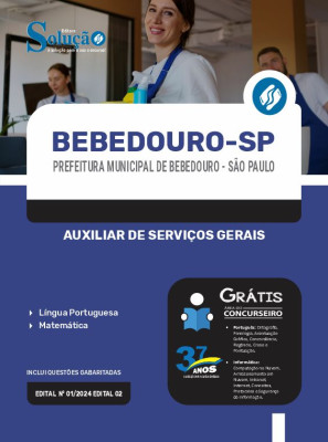 Apostila Prefeitura de Bebedouro - SP 2024 - Auxiliar de Serviços Gerais - Imagem 3