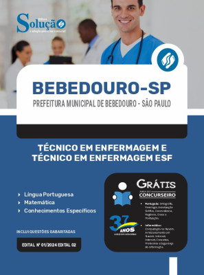 Apostila Prefeitura de Bebedouro - SP 2024 - Técnico em Enfermagem e Técnico em Enfermagem ESF - Imagem 3