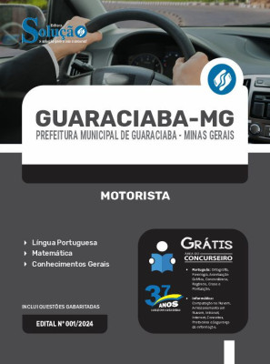 Apostila Prefeitura de Guaraciaba - MG em PDF 2024 - Motorista - Imagem 1