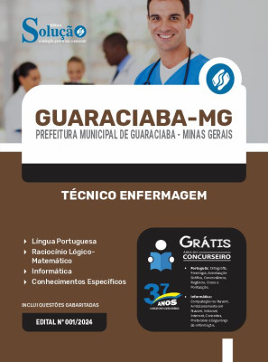 Apostila Prefeitura de Guaraciaba - MG 2024 - Técnico de Enfermagem - Imagem 3