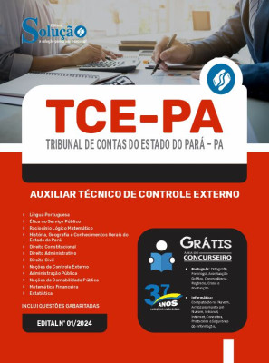 Apostila TCE-PA 2024 - Auxiliar Técnico de Controle Externo - Imagem 3