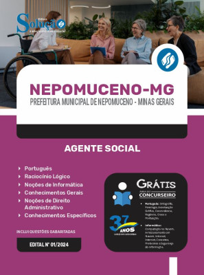 Apostila Prefeitura de Nepomuceno - MG 2024 - Agente Social - Imagem 3