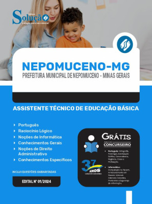 Apostila Prefeitura de Nepomuceno - MG 2024 - Assistente Técnico de Educação Básica - Imagem 3