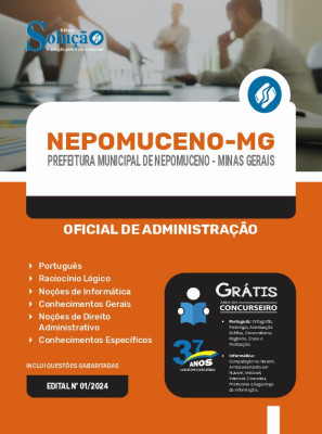 Apostila Prefeitura de Nepomuceno - MG 2024 - Oficial de Administração - Imagem 3