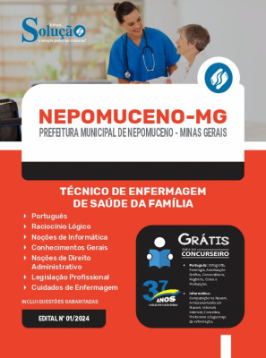 Apostila Prefeitura de Nepomuceno - MG 2024 - Técnico de Enfermagem de Saúde da Família - Imagem 3