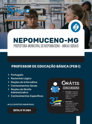 Apostila Prefeitura de Nepomuceno - MG 2024 - Professor de Educação Básica (PEB I) - Imagem 3