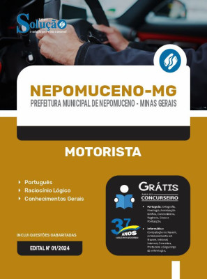 Apostila Prefeitura de Nepomuceno - MG em PDF 2024 - Motorista - Imagem 1