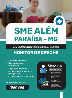 Apostila SME Além Paraíba - MG 2024 - Monitor de Creche - Imagem 3