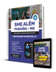 Capa Apostila SME Além Paraíba - MG 2024 - Professor Municipal IV
