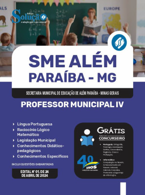 Apostila SME Além Paraíba - MG 2024 - Professor Municipal IV - Imagem 3