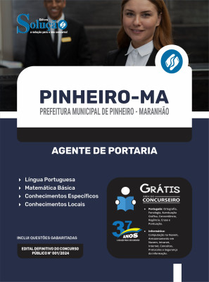 Apostila Prefeitura de Pinheiro - MA 2024 - Agente de Portaria - Imagem 3