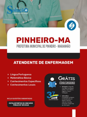 Apostila Prefeitura de Pinheiro - MA 2024 - Atendente de Enfermagem - Imagem 3