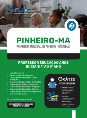 Apostila Prefeitura de Pinheiro - MA 2024 - Professor Educação Anos Iniciais 1º ao 5º Ano - Imagem 3