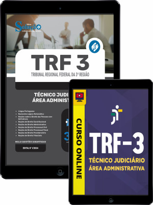 Combo Digital TRF 3 - Técnico Judiciário - Área Administrativa (apostila + curso) - Imagem 1