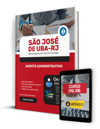 Capa Apostila Prefeitura de São José de Ubá - RJ 2024 - Agente Administrativo