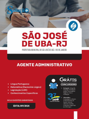 Apostila Prefeitura de São José de Ubá - RJ 2024 - Agente Administrativo - Imagem 3