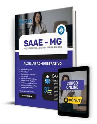 Apostila SAAE Boa Esperança - MG  - Auxiliar Administrativo - Imagem 1