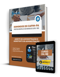 Capa Apostila Prefeitura de São Domingos do Capim - PA 2024 - Agente de Administração e Assistente de Administração