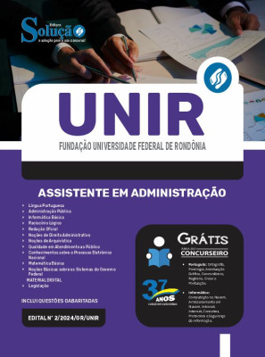 Apostila UNIR 2024 - Assistente em Administração - Imagem 3