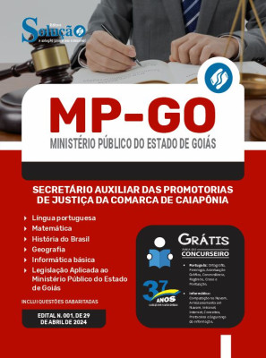 Apostila MP-GO 2024 - Secretário Auxiliar das Promotorias de Justiça da Comarca de Caiapônia - Imagem 3